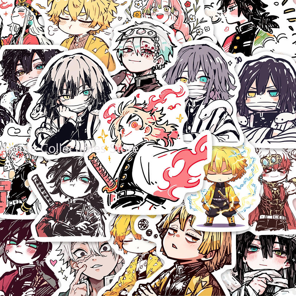Phone Accessories Cute - 55PCS Demon Slayer Kamado Tanjirou Anime
