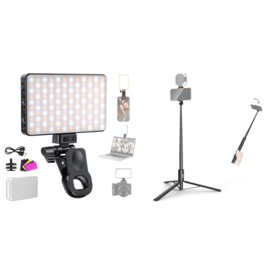 Selfie Stick Tripod - Basics BL120B LED Selfie Phone Light