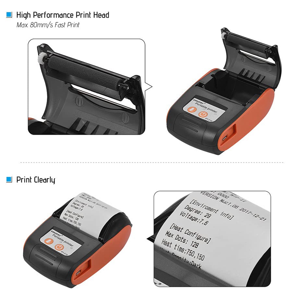Phone Accessories Receipt - BAAE GOOJPRT Portable Bluetooth Thermal Printer