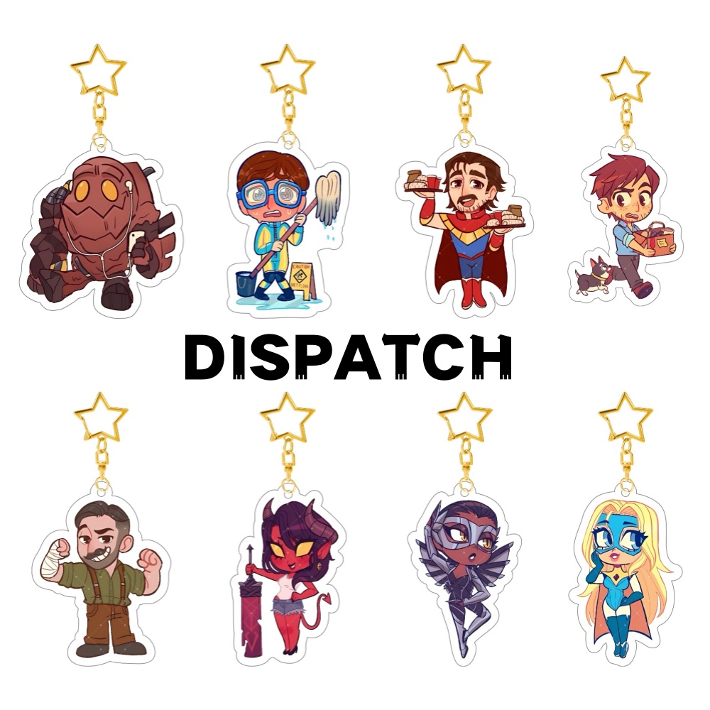 Z Phone Accessories - 6cm Acrylic Key Chain Dispatch Z-Team