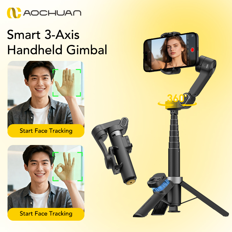 AOCHUAN Smart X3 360° Pan Rota - Selfie Stick Tripod ulasan dan harga