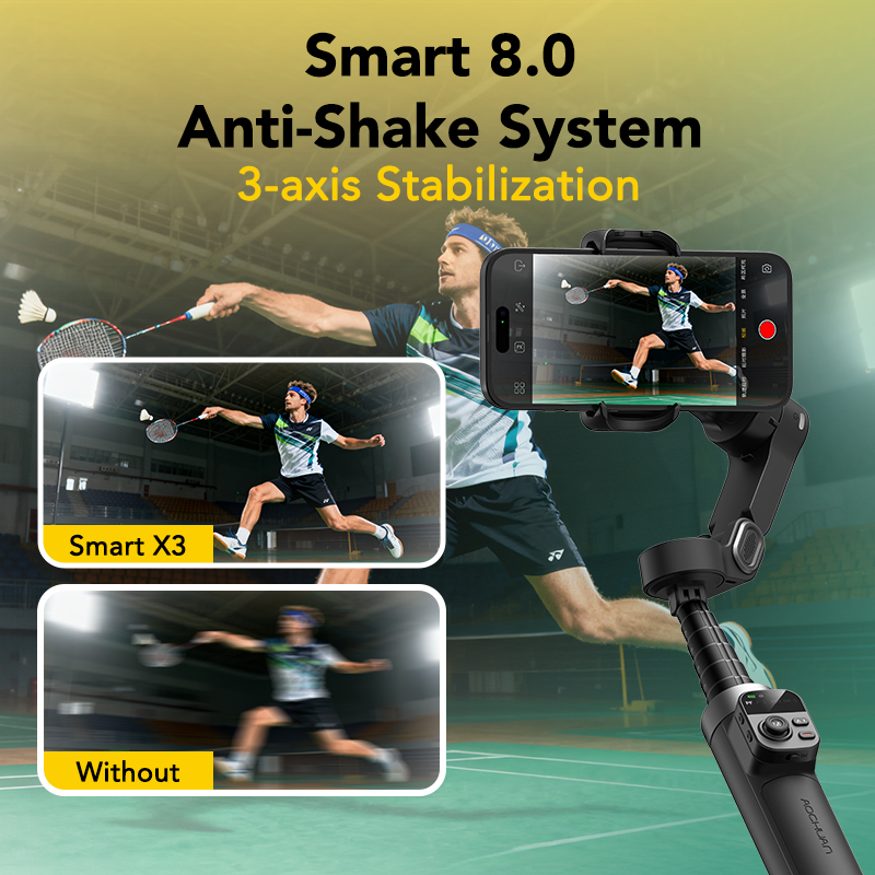 AOCHUAN Smart X3 360° Pan Rota - Selfie Stick Tripod ulasan dan harga