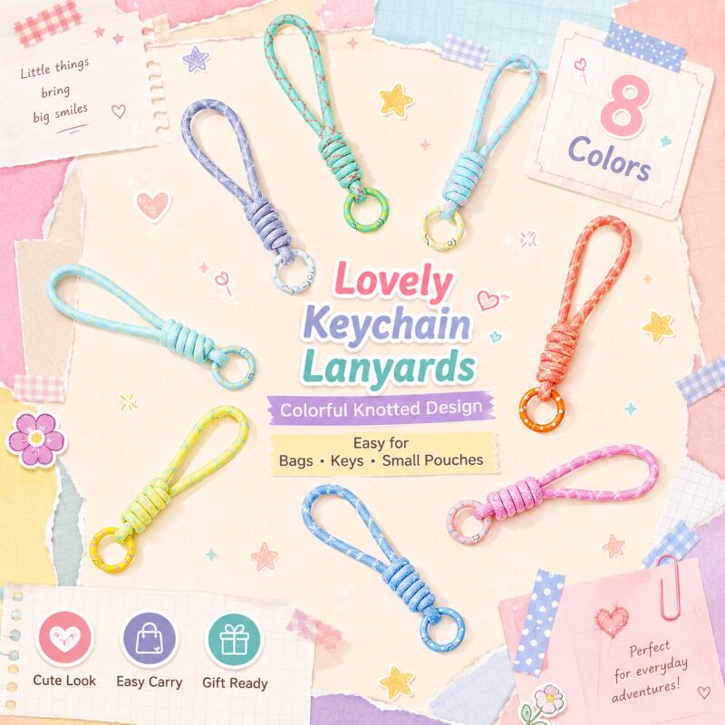 2~5pcs Colorful Braided Keycha - Phone Accessories For Your Car ulasan dan harga