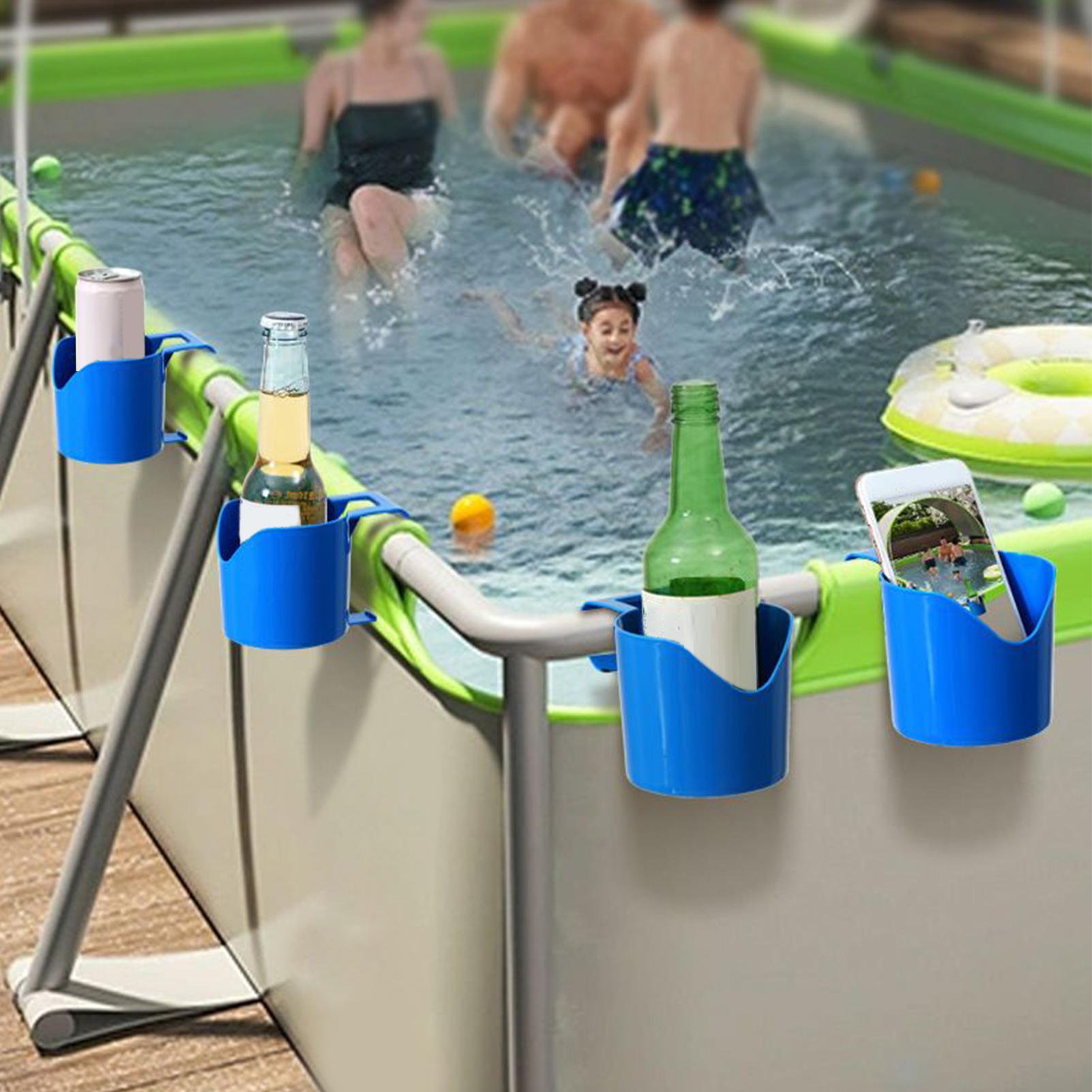 4pcs Swimming Pool Side Drink  - Phone Accessories Rack ulasan dan harga