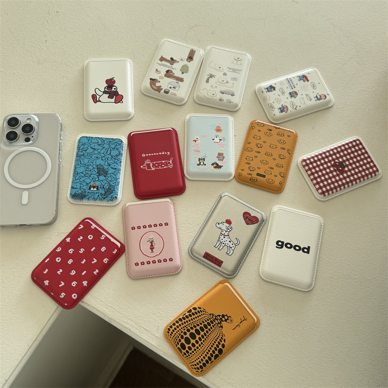 Cute Cartoon PU Leather Magnet - Phone Accessories Cute ulasan dan harga