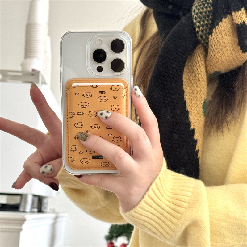 Cute Cartoon PU Leather Magnet - Phone Accessories Cute ulasan dan harga