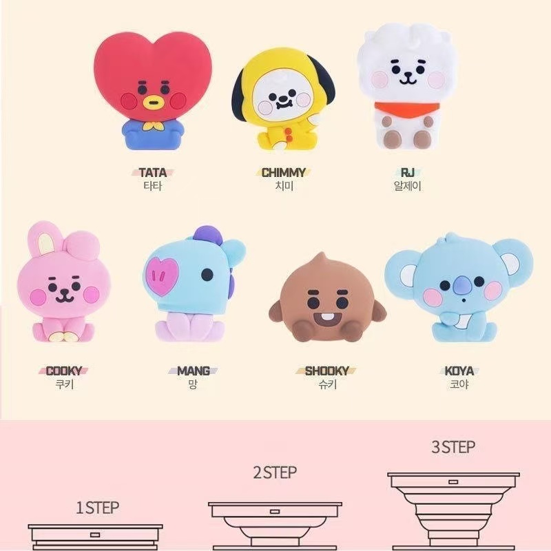BT21 Koya RJ Shooky Mang Chimm - Phone Accessories Cute ulasan dan harga