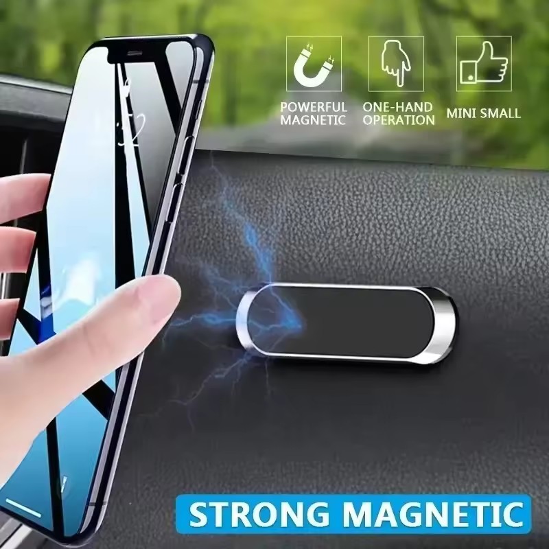 Strip Metal Magnetic Phone Hol - Phone Accessories Holder Car ulasan dan harga