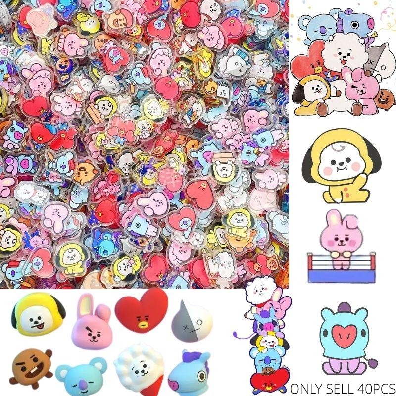 100 Mini BT21 Acrylic Plate DI - Phone Accessories Cute ulasan dan harga