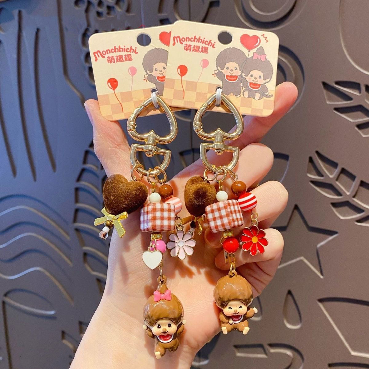 Cute Monchhichi Mini Grain Bea - Phone Accessories For Your Car ulasan dan harga