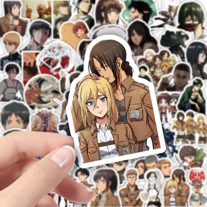 60Pcs Attack on Titan Anime St - Phone Accessories Cute ulasan dan harga