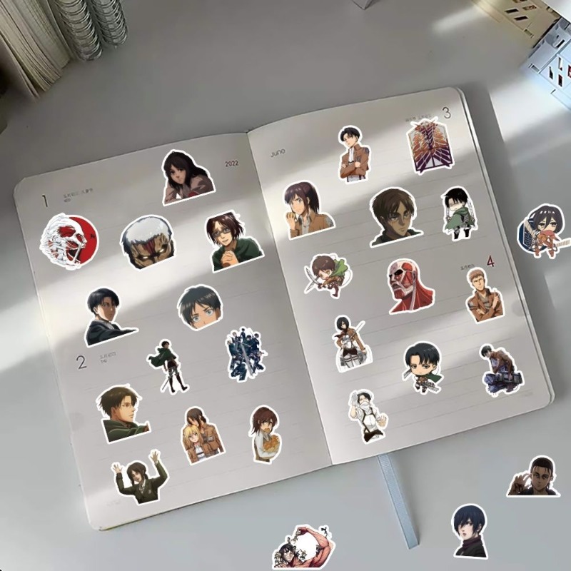 60Pcs Attack on Titan Anime St - Phone Accessories Cute ulasan dan harga