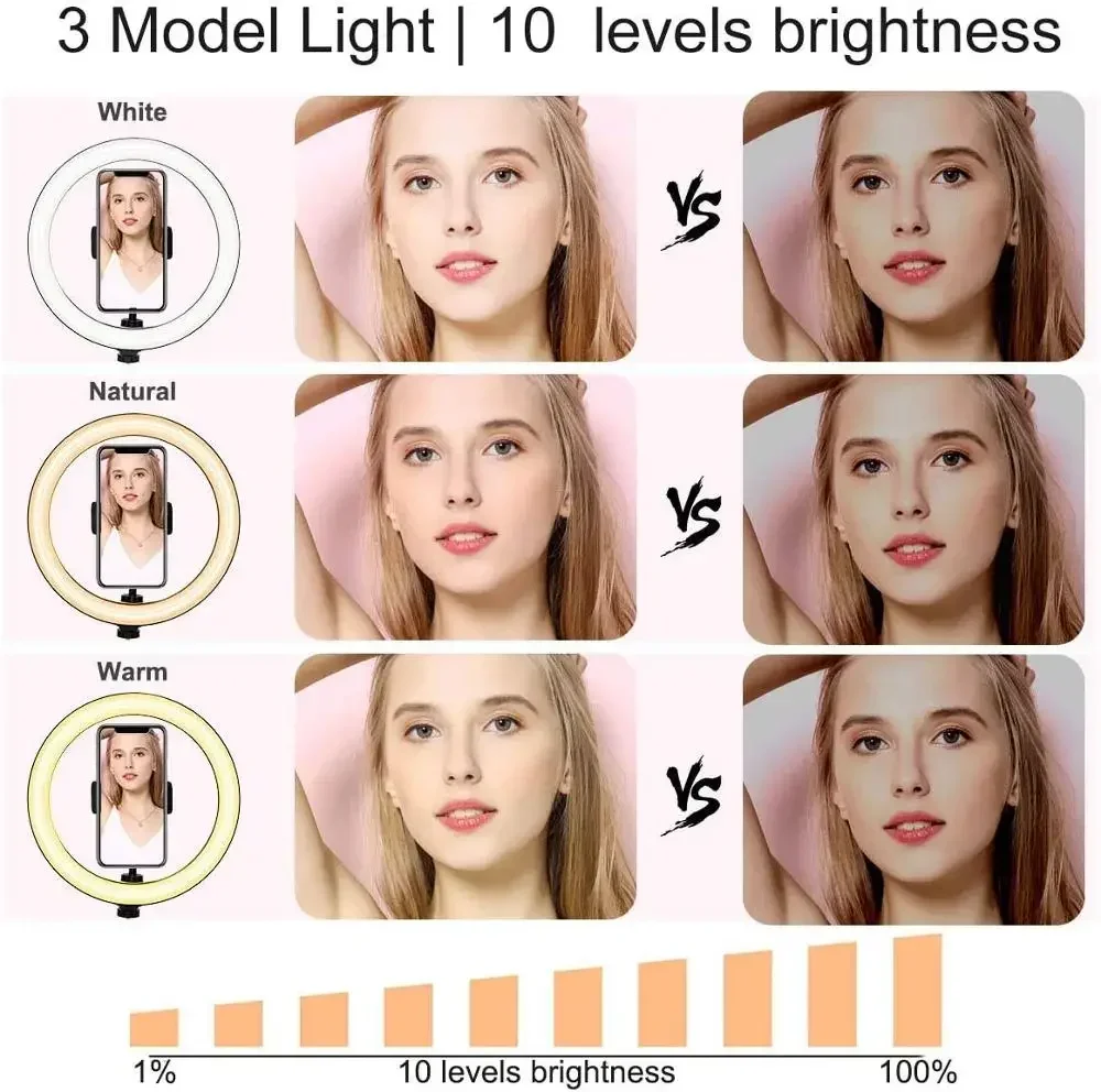 Ring Light Dimmable LED Studio - Selfie Stick Tripod ulasan dan harga