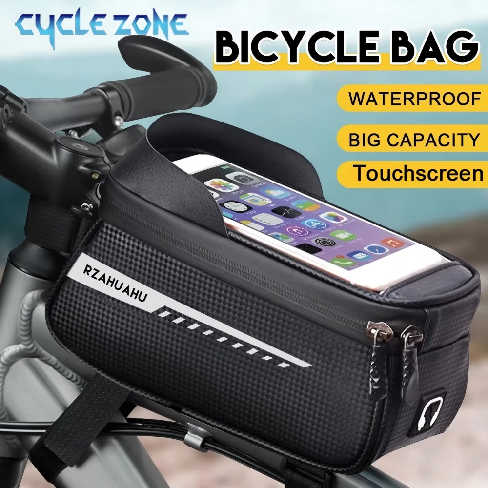 Bicycle Front Beam Bag Front T - Phone Zone Accessories & Repair Photos ulasan dan harga