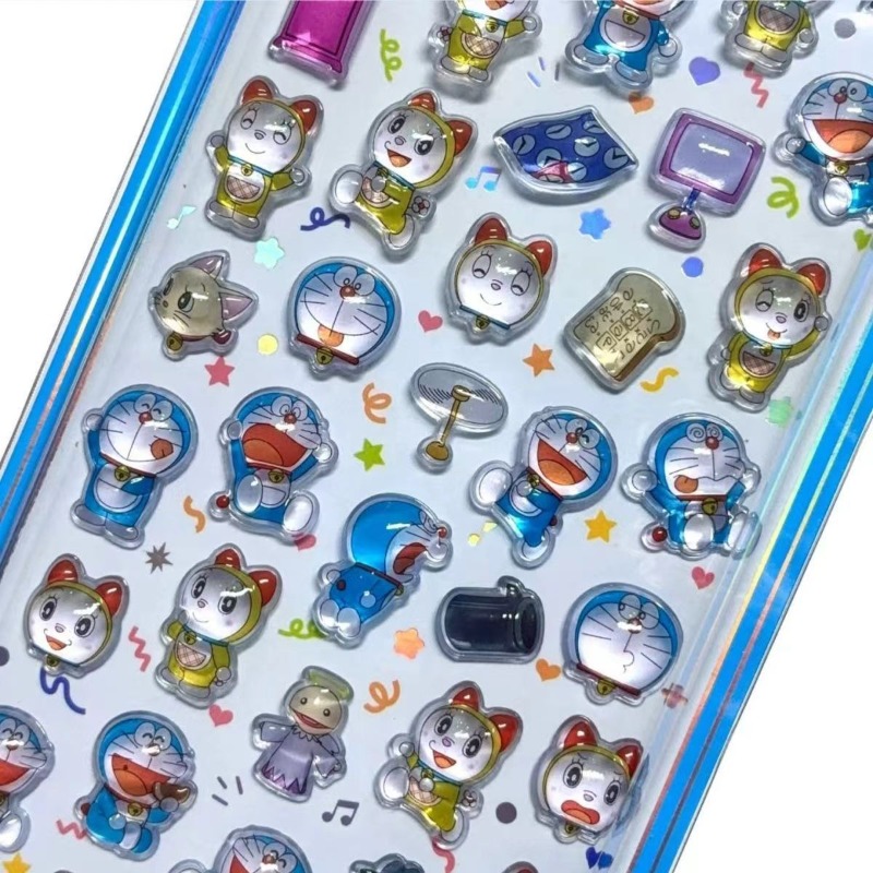 Doraemon Crystal Sticker Anime - Phone Accessories In China ulasan dan harga