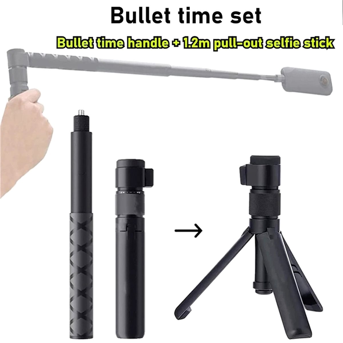 N05R Rotary Handle Desktop Tri - Selfie Stick Tripod ulasan dan harga