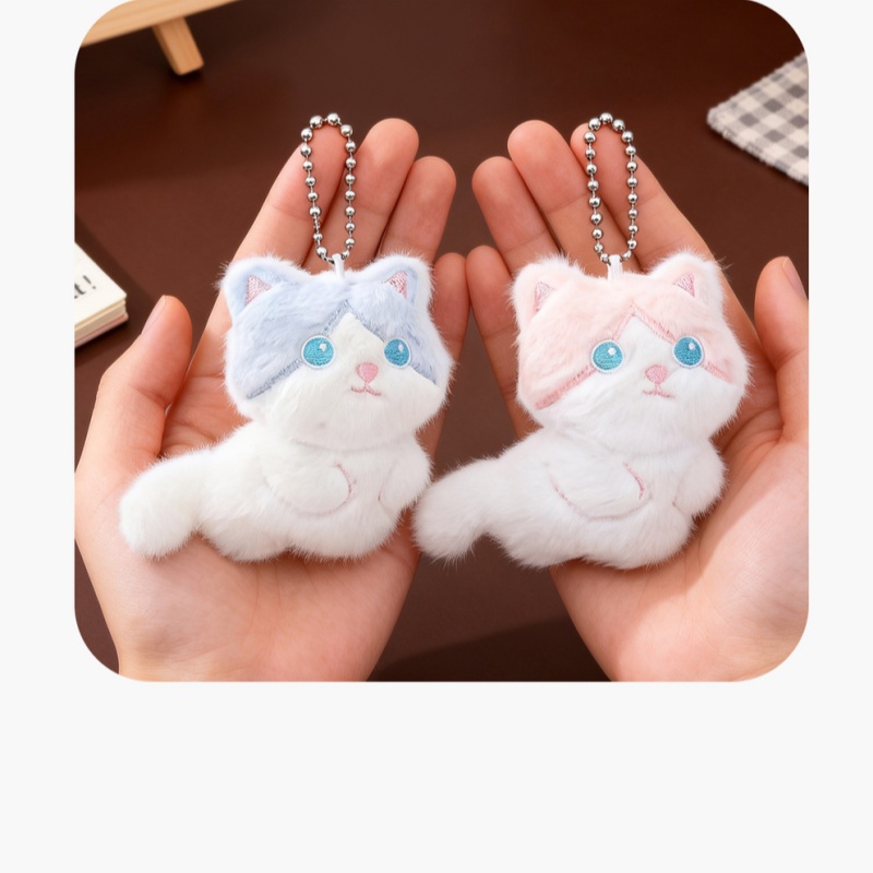  Cute Calico Cat Plush Keychai - Phone Accessories In China ulasan dan harga