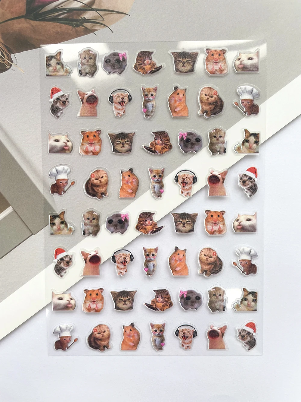 Mini Pvc Funny Cat Poster Good - Phone Accessories Cute ulasan dan harga