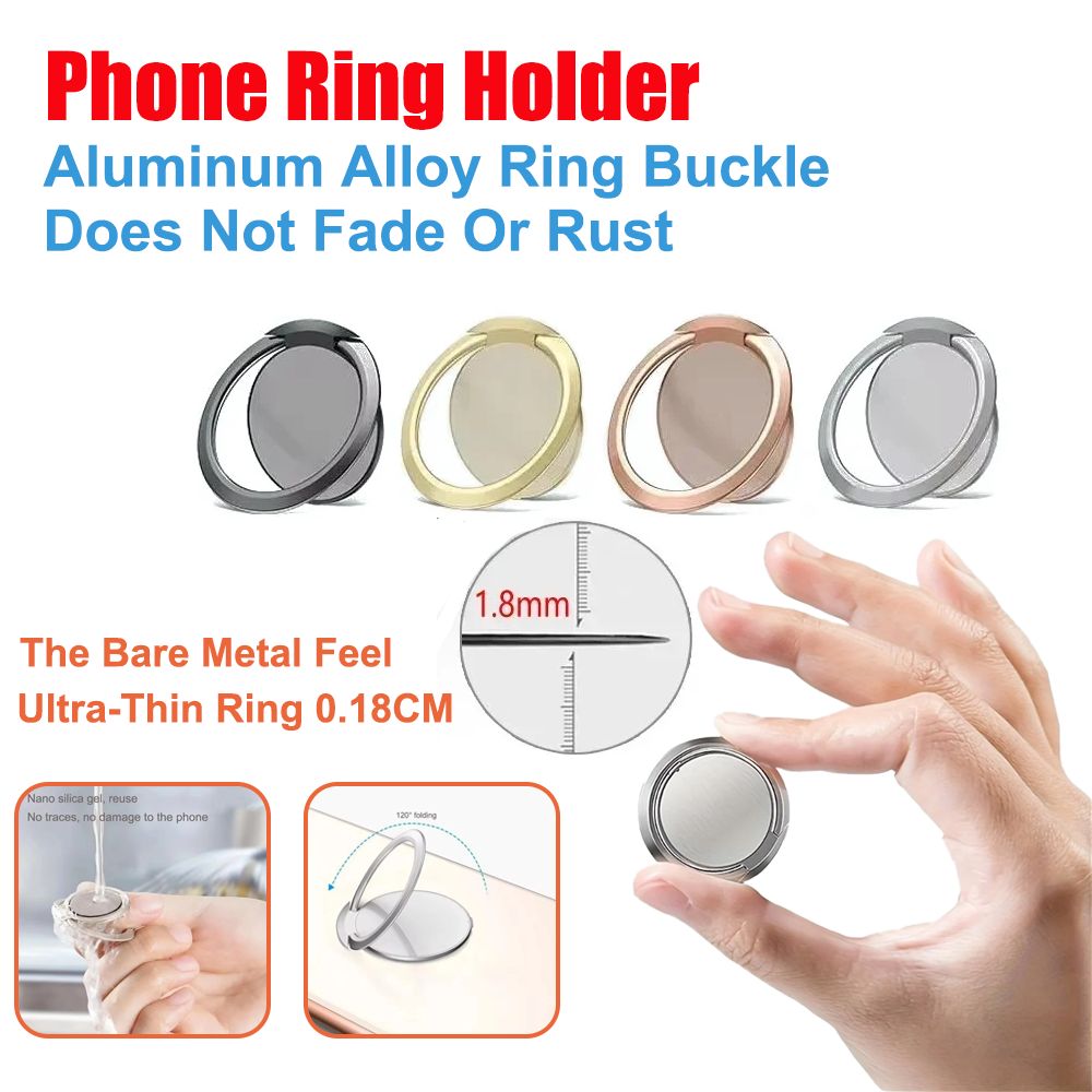 Ultra Thin Metal Ring Holder S - Phone Accessories Holder Car ulasan dan harga